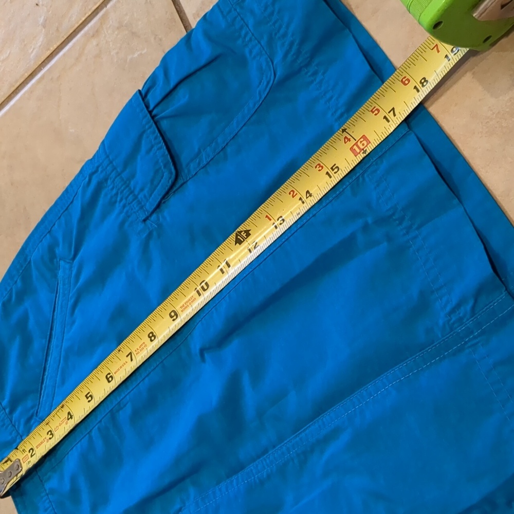 Lands’ End Teal Blue Cargo Skort Size 10 - Picture 4 of 6